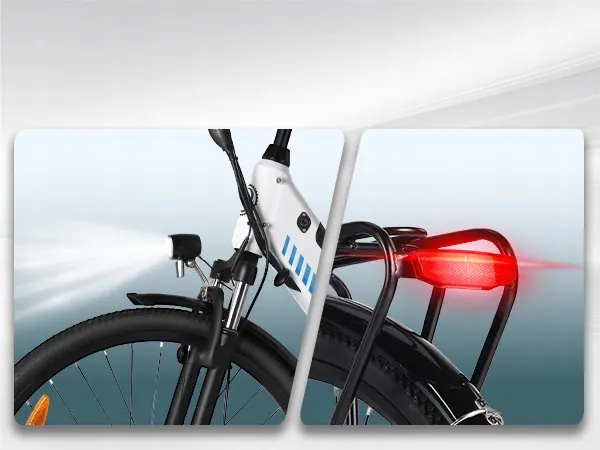 Bicicleta eléctrica VARUN S700-2 unisex con diseño urbano y batería de 48V
