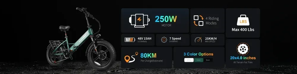 Motor de 250W de la Victrip T5S, ubicado en el buje trasero, con cableado protegido.