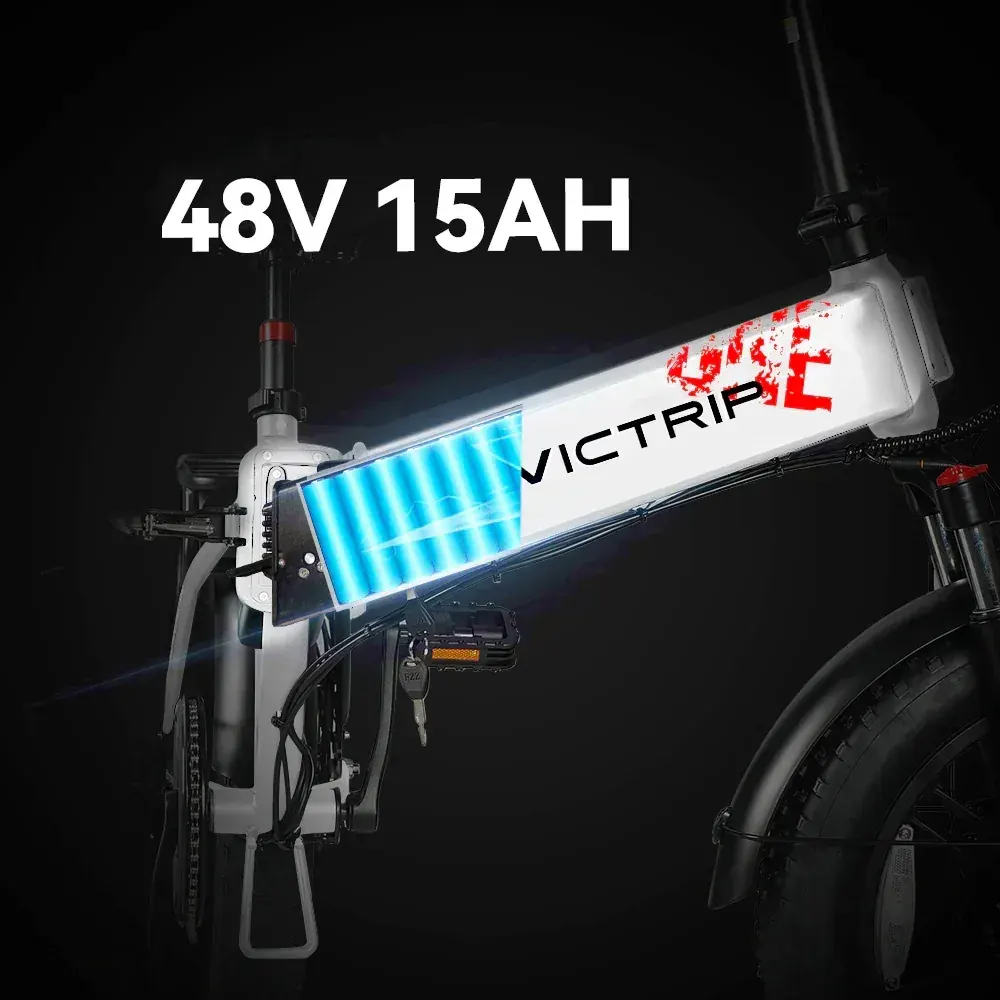 Victrip T5S plegada y compacta, lista para guardar en el maletero de un coche.