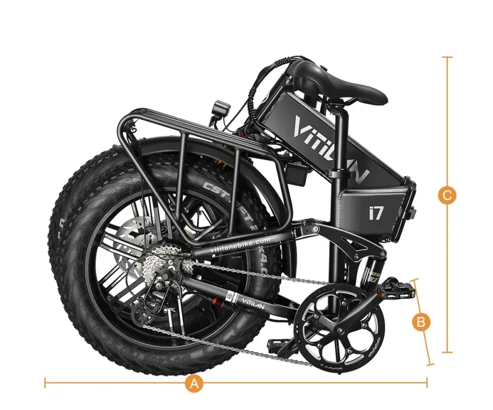 Vitilan I7 Pro motor trasero de 750W y batería Samsung de 48V 20Ah extraíble.