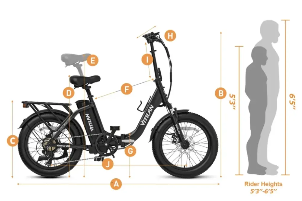 Vitilan U3 Bicicleta Eléctrica Plegable Fat Tire image 2
