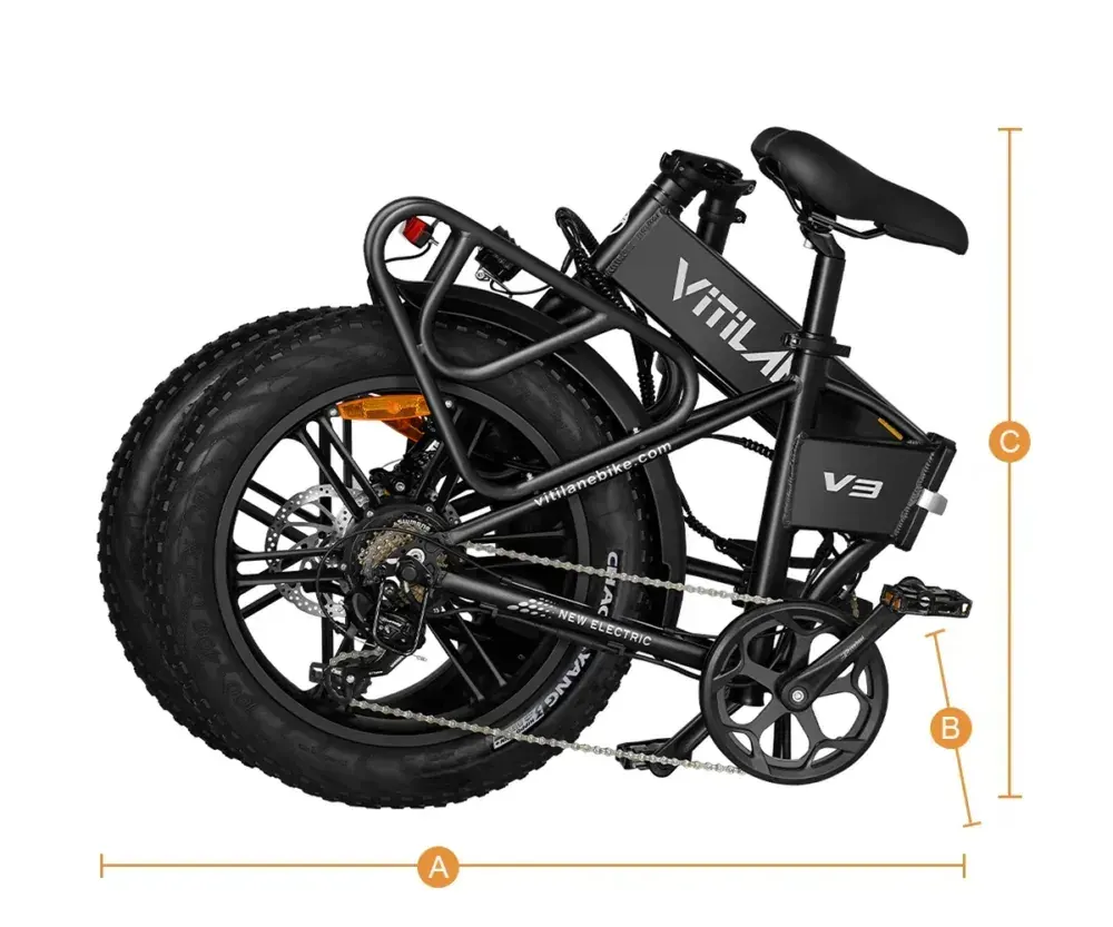 Vitilan V3 2.0 Bicicleta Eléctrica Plegable Fat Tire image 3
