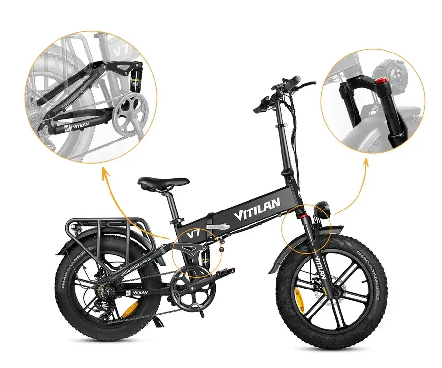Vitilan V7 Bicicleta Eléctrica Plegable Todo Terreno image 8