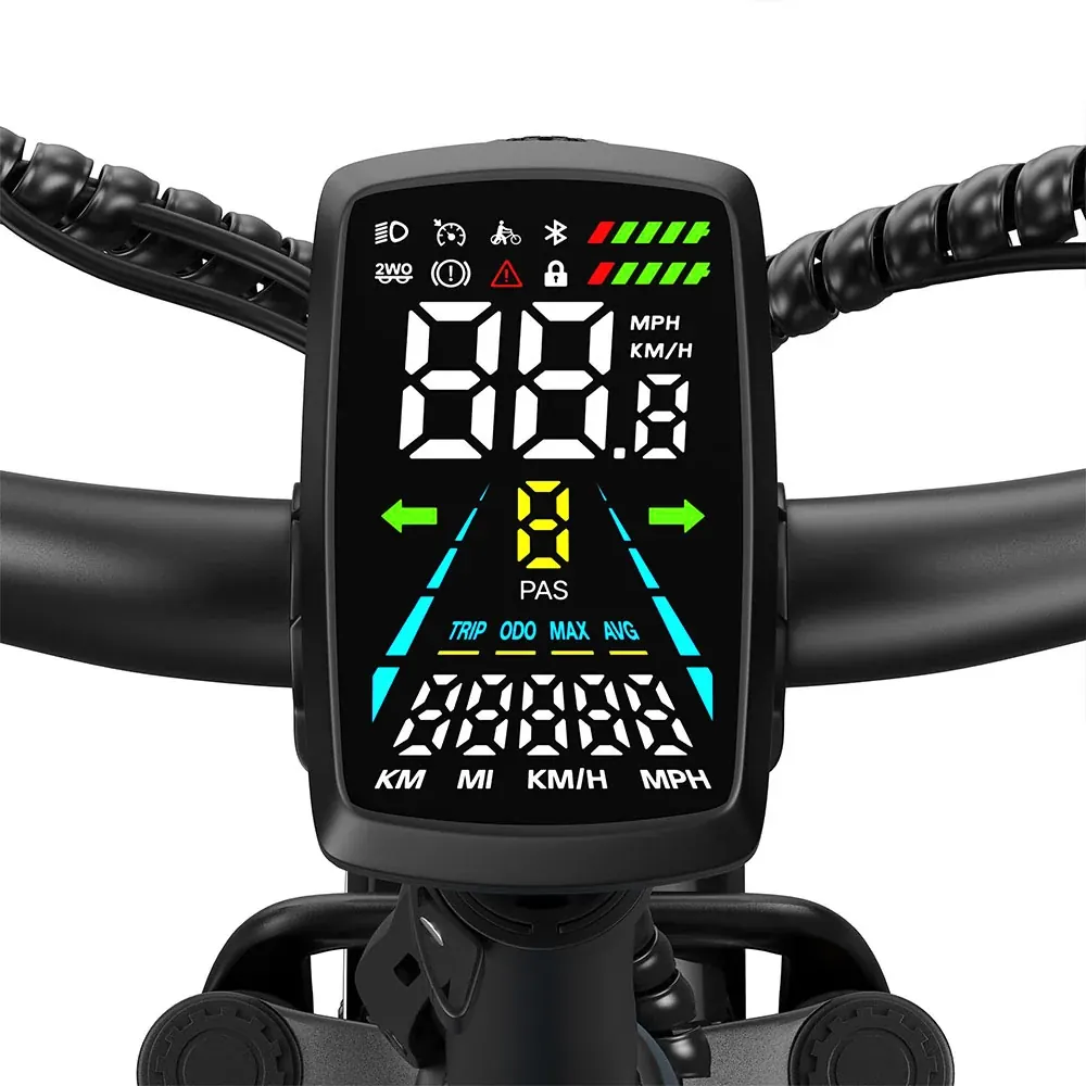 PIXAR F2 bicicleta eléctrica plegable de ruedas anchas image 2