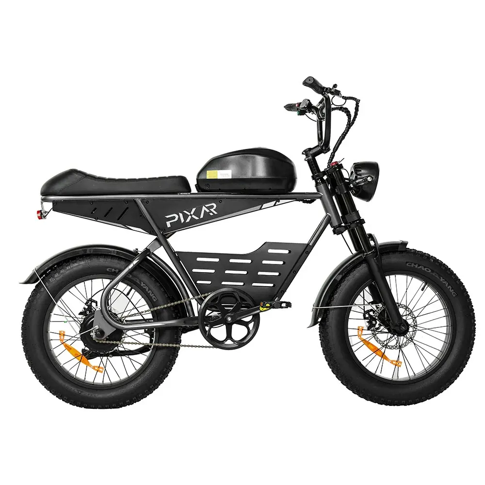 PIXAR Super fat bike eléctrica retro con asiento largo image 1