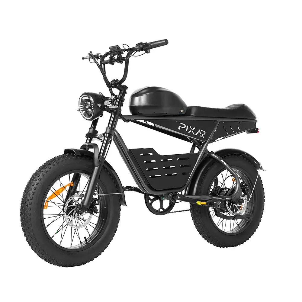PIXAR Super fat bike eléctrica retro con asiento largo image 5