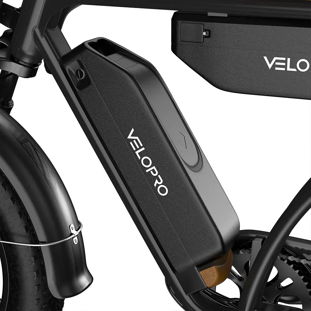 VELOPRO M9 fat bike eléctrica retro con doble batería image 3