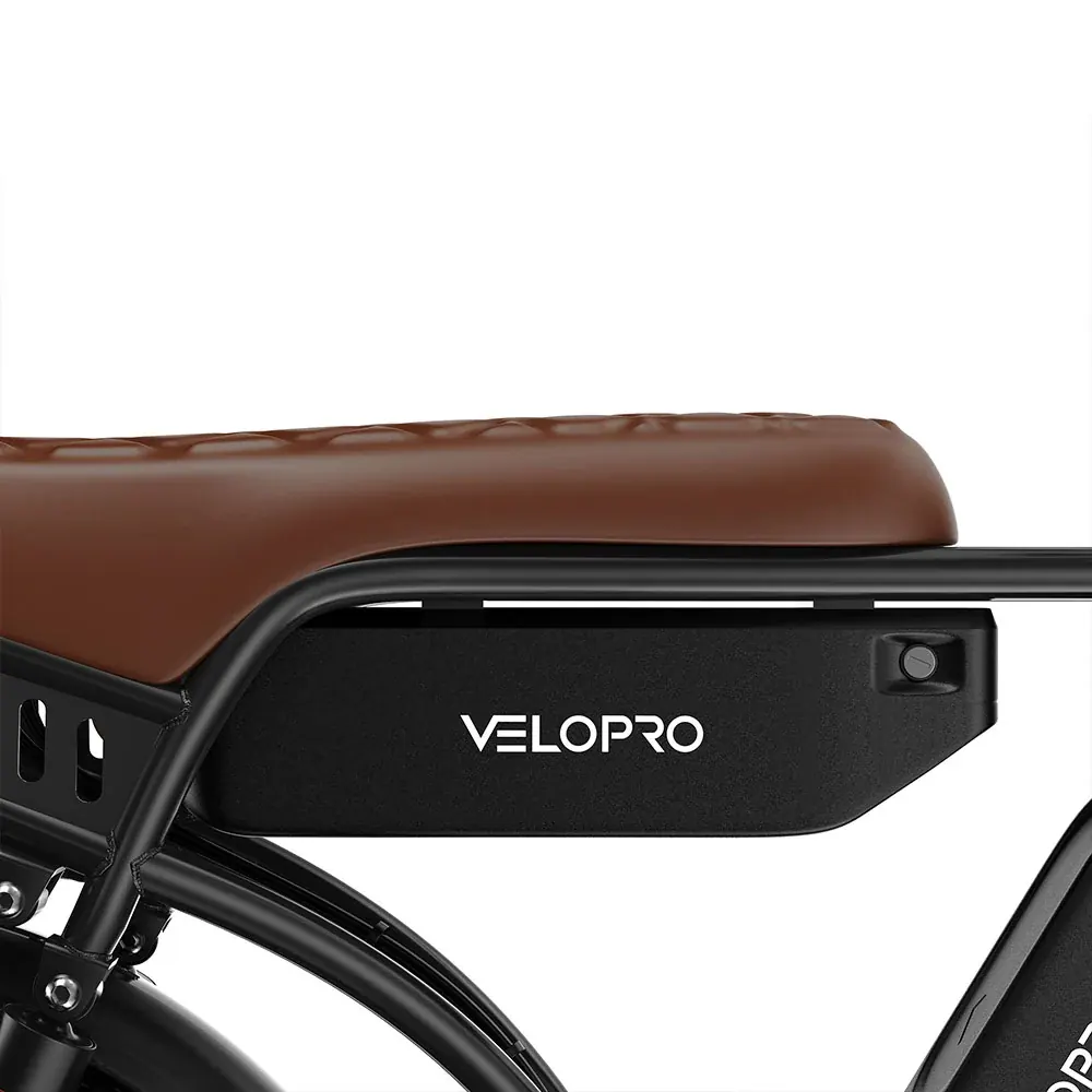 VELOPRO M9 fat bike eléctrica retro con doble batería image 8
